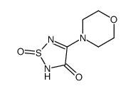 4-morpholin-4-yl-1-oxo-1,2,5-thiadiazol-3-one结构式
