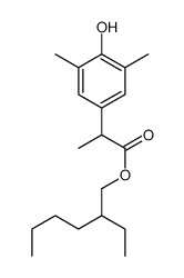 2-ethylhexyl 2-(4-hydroxy-3,5-dimethylphenyl)propanoate Structure