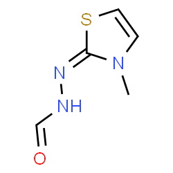 Hydrazinecarboxaldehyde, (3-methyl-2(3H)-thiazolylidene)- (9CI) Structure