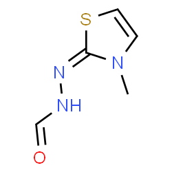 Hydrazinecarboxaldehyde, (3-methyl-2(3H)-thiazolylidene)- (9CI) structure