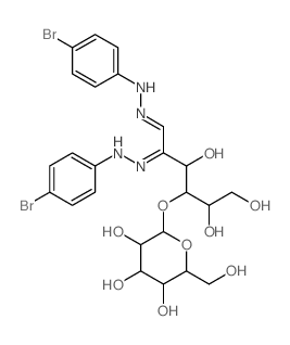 2-[(5Z,6Z)-5,6-bis[(4-bromophenyl)hydrazinylidene]-1,2,4-trihydroxy-hexan-3-yl]oxy-6-(hydroxymethyl)oxane-3,4,5-triol picture
