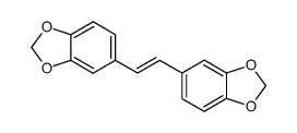 (E)-1,2-di-(3',4'-methylenedioxyphenyl)-ethylene结构式