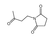 1-(3-Oxobutyl)-2,5-pyrrolidindion Structure