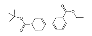 ethyl tert-butyl 4-(3-(ethoxycarbonyl)phenyl)-5,6-dihydropyridine-1(2H)-carboxylate Structure