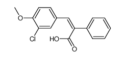 cis-3-Chloro-4-methoxy-α-phenylcinnamic acid Structure