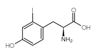 (2S)-2-amino-3-(4-hydroxy-2-iodophenyl)propanoic acid结构式