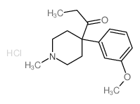 1-[4-(3-methoxyphenyl)-1-methyl-4-piperidyl]propan-1-one结构式