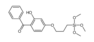 [2-hydroxy-4-(3-trimethoxysilylpropoxy)phenyl]-phenylmethanone结构式