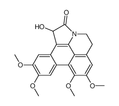 1-hydroxy-7,8,10,11-tetramethoxy-4,5-dihydrodibenzo[de,g]pyrrolo[3,2,1-ij]quinolin-2(1H)-one结构式