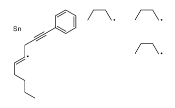 tributyl(1-phenylnon-4-en-1-yn-4-yl)stannane结构式