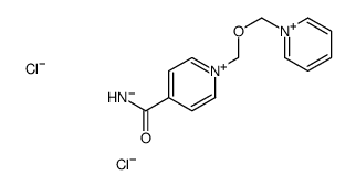 1-(((4-(Aminocarbonyl)pyridinio)methoxy)methyl)pyridinium dichloride结构式