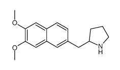 2-((6,7-dimethoxynaphthalen-2-yl)methyl)pyrrolidine Structure