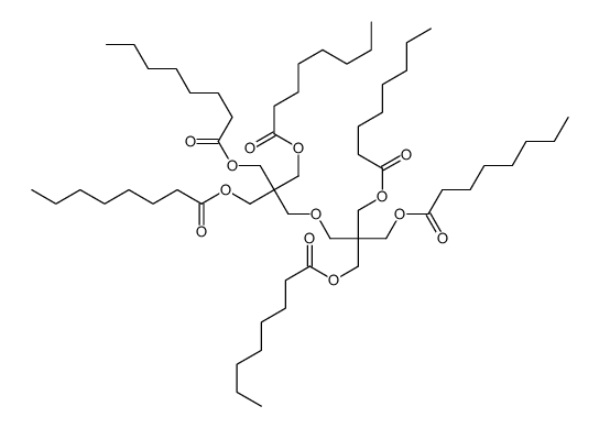 [3-octanoyloxy-2-[[3-octanoyloxy-2,2-bis(octanoyloxymethyl)propoxy]methyl]-2-(octanoyloxymethyl)propyl] octanoate结构式