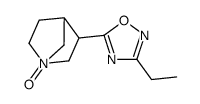 3-ethyl-5-(1-oxido-1-azoniabicyclo[2.2.1]heptan-3-yl)-1,2,4-oxadiazole Structure