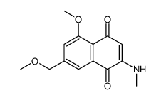 5-methoxy-7-(methoxymethyl)-2-(methylamino)naphthalene-1,4-dione Structure