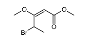 methyl 4-bromo-3-methoxypent-2-enoate结构式