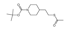 tert-butyl 4-[2-(acetylsulfanyl)ethyl]-1-piperidinecarboxylate Structure