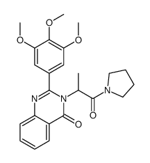 1-(1-Oxo-2-(4-oxo-2-(3,4,5-trimethoxyphenyl)-3(4H)-quinazolinyl)propyl )pyrrolidine Structure
