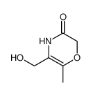2H-1,4-Oxazin-3(4H)-one, 5-(hydroxymethyl)-6-methyl- (9CI)结构式