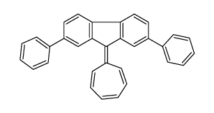 9-cyclohepta-2,4,6-trien-1-ylidene-2,7-diphenylfluorene Structure