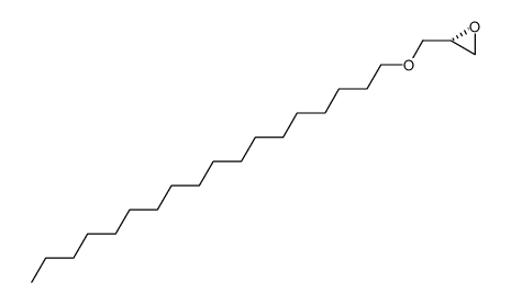 (R)-1,2-Epoxy-3-(octadecyloxy)propan Structure