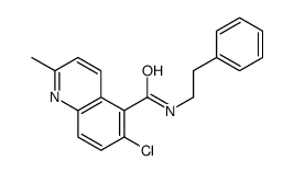 6-chloro-2-methyl-N-(2-phenylethyl)quinoline-5-carboxamide Structure