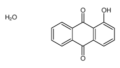 1-hydroxyanthracene-9,10-dione,hydrate Structure