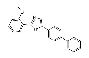 2-(2-methoxyphenyl)-5-(4-phenylphenyl)-1,3-oxazole结构式