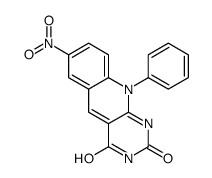 7-nitro-10-phenylpyrimido[4,5-b]quinoline-2,4-dione Structure
