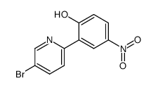 5-Bromo-2-(2-hydroxy-5-nitrophenyl)pyridine Structure