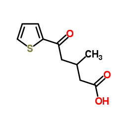 3-METHYL-5-OXO-5-(2-THIENYL)VALERIC ACID结构式