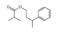 3-phenylbutyl 2-methylpropanoate Structure