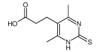 3-(2-MERCAPTO-4,6-DIMETHYLPYRIMIDIN-5-YL)PROPANOIC ACID structure