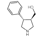 ((3R,4S)-4-苯基吡咯烷-3-基)甲醇结构式