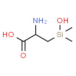 Alanine,3-(hydroxydimethylsilyl)- Structure