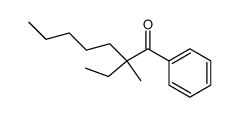 2-ethyl-2-methyl-1-phenyl-heptan-1-one结构式