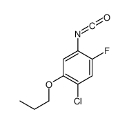 1-chloro-5-fluoro-4-isocyanato-2-propoxybenzene Structure