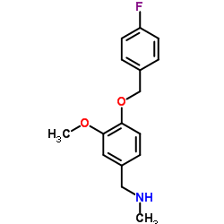 1-{4-[(4-Fluorobenzyl)oxy]-3-methoxyphenyl}-N-methylmethanamine Structure