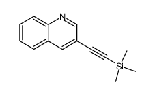 3-((trimethylsilyl)ethynyl)-quinoline Structure