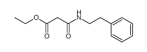 ethyl 2-(phenethylcarbamoyl)acetate结构式