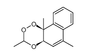 (4aR,10bS)-3,6,10b-trimethyl-4a,10b-dihydronaphtho[2,1-e][1,2,4]trioxine结构式