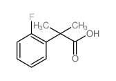 2-(2-Fluorophenyl)-2-methylpropanoic acid Structure
