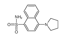 4-pyrrolidin-1-ylnaphthalene-1-sulfonamide结构式