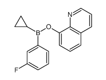 cyclopropyl-(3-fluorophenyl)-quinolin-8-yloxyborane Structure