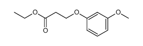 3-(3-methoxy-phenoxy)-propionic acid ethyl ester Structure