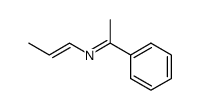 (1E)-1-phenyl-N-(prop-1-en-1-yl)ethan-1-imine结构式