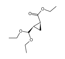 ethyl 2-(diethoxymethyl)-1-cyclopropanecarboxylate Structure