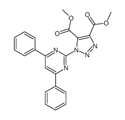 1-(4,6-Diphenyl-pyrimidin-2-yl)-1H-[1,2,3]triazole-4,5-dicarboxylic acid dimethyl ester结构式