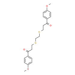 1-(4-METHOXYPHENYL)-3-[(2-([3-(4-METHOXYPHENYL)-3-OXOPROPYL]SULFANYL)ETHYL)SULFANYL]-1-PROPANONE Structure