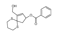 [(2R)-4-(hydroxymethyl)-6,10-dithiaspiro[4.5]dec-3-en-2-yl] benzoate Structure